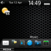 Carbon theme - weather slot and media browser fast access