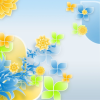 3D Vector Flowers Theme