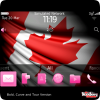 Flag of Canada for 2012 Olympics with Pink Icons Theme