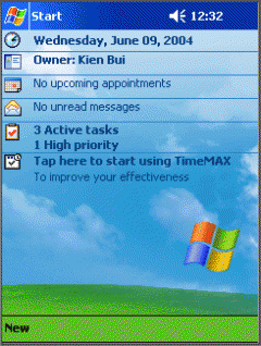 TimeMAX for Pocket PC 2002