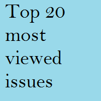 Top 20 Most Viewed Issues