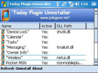 Today Plugin Uninstaller