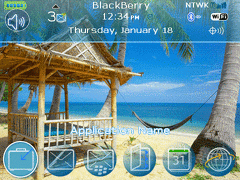 Blackberry Tour ZEN Theme: Tranquil Beach