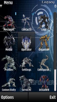 Transformers 3 Menu