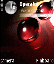 Magic bubble,red! theme ui for nokia 3250/5500/n71/80/91