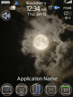 Blackberry Flip ZEN Theme: Twilight SceneRevolver