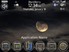 Blackberry Curve (8350i) ZEN Theme: Twilight SceneRevolver