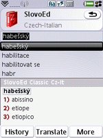 SlovoEd Classic Czech-Italian & Italian-Czech dictionary for UIQ 3.0