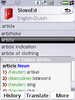 SlovoEd Classic English-Dutch dictionary for UIQ 3.0