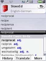 SlovoEd Classic English-German & German-English dictionary for UIQ 3.0