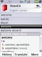 SlovoEd Classic English-Latvian dictionary for UIQ 3.0