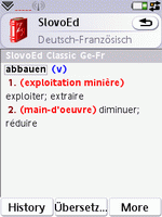 SlovoEd Classic French-German & German-French dictionary for UIQ 3.0
