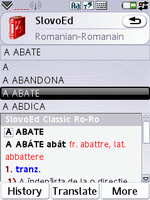 SlovoEd Classic Romanian explanatory dictionary for UIQ 3.0