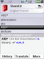 SlovoEd Compact English-French & French-English dictionary for UIQ 3.0