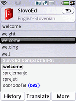 SlovoEd Compact English-Slovenian & Slovenian-English dictionary for UIQ 3.0