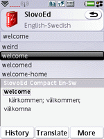 SlovoEd Compact English-Swedish & Swedish-English dictionary for UIQ 3.0