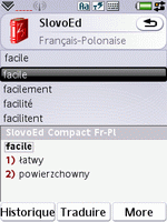SlovoEd Compact French-Polish & Polish-French dictionary for UIQ 3.0