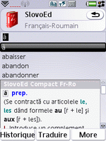 SlovoEd Compact French-Romanian dictionary for UIQ 3.0