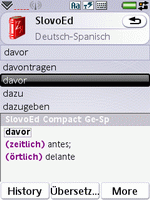 SlovoEd Compact German-Spanish & Spanish-German dictionary for UIQ 3.0