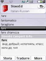 SlovoEd Compact Italian-Russian & Russian-Italian dictionary for UIQ 3.0