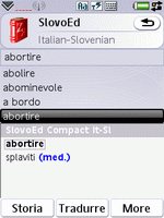 SlovoEd Compact Italian-Slovenian & Slovenian-Italian dictionary for UIQ 3.0