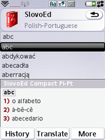 SlovoEd Compact Polish-Portuguese & Portuguese-Polish dictionary for UIQ 3.0