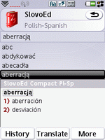 SlovoEd Compact Polish-Spanish & Spanish-Polish dictionary for UIQ 3.0