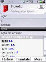 SlovoEd Compact Portuguese-Spanish & Spanish-Portuguese dictionary for UIQ 3.0