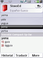 SlovoEd Compact Spanish-Swedish & Swedish-Spanish dictionary for UIQ 3.0