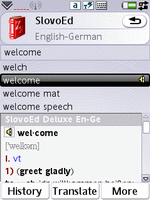 Talking SlovoEd Deluxe English-German & German-English dictionary for UIQ 3.0