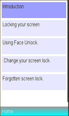 usage on screenlock info