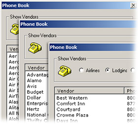 Vendor Phone Book