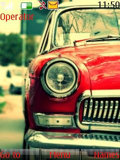 Vintage Red Car