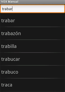 Vox Spanish Advanced Dictionary (Android)