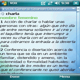 VOX General Spanish dictionary for Windows Mobile