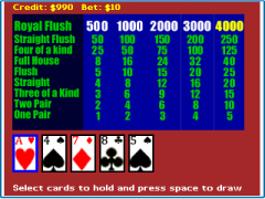 Videopoker for BlackBerry