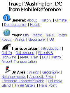 Travel Washington, DC - illustrated travel guide and maps (BlackBerry)