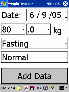 Weight Tracker - set your weight and monitor progress