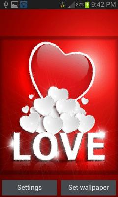 White Heart Love LWP