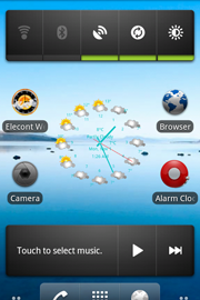 Barometer and Weather Clock with Widget for Android from Elecont
