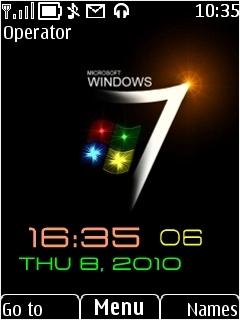 Window 7 Clock