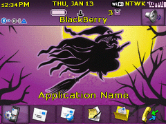 8100 Blackberry ZEN Theme: Witching Hour Animated