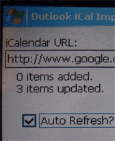 WM5 Google Calendar and Outlook Sync