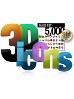 3D Icons: Main 5000 Standard Size Set for Pocket Informant + PocketBreeze + Agenda Fusion