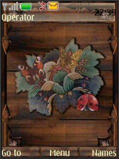 Wood And Ladybug