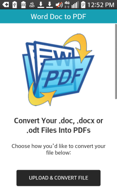 Word Doc to PDF