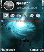 Worm Hole Nokia e90 Theme Includes Free Digital Clock Screensaver