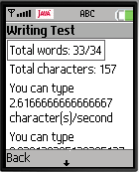 Writing Speed Test