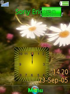 Yello Flower Clock