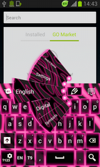 Zebra Keypad Neon